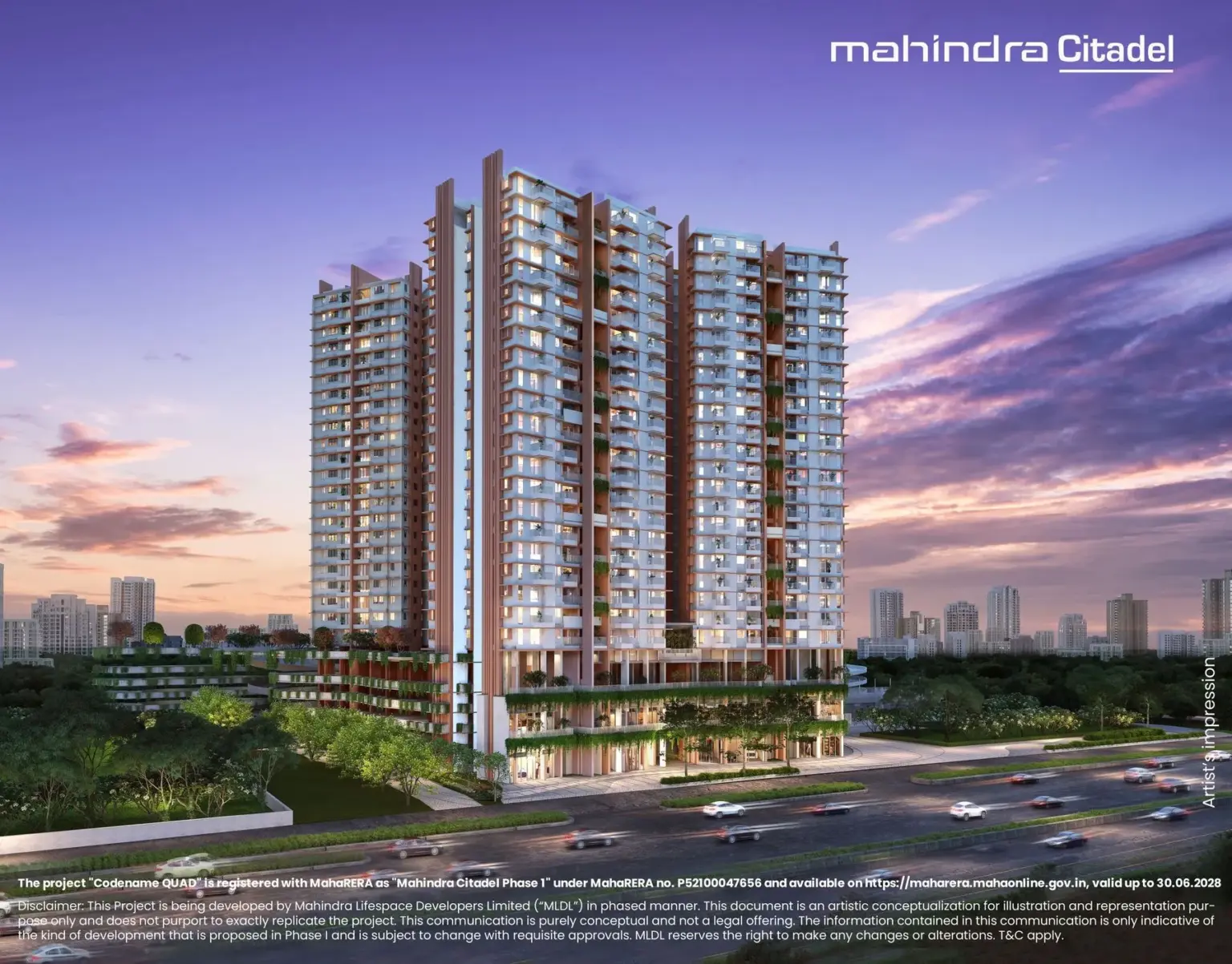 3BHK Under Construction Flat in Mahindra Citadel Pimpri